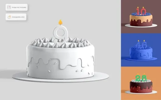 لایه باز طراحی کیک تولد