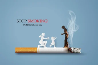 تصویر مفهومی روز جهانی بدون دخانیات و بازگشت به خانواده