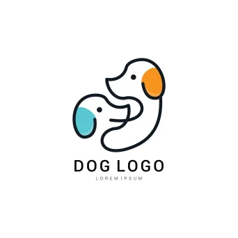 طراحی لوگوی حیوان به شکل سگ
