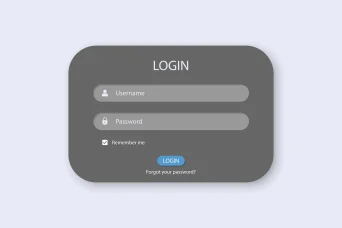 قالب صفحه ورود به سیستم و ثبت نام کاربر مناسب اپلیکیشن و سایت با پس زمینه خاکستری