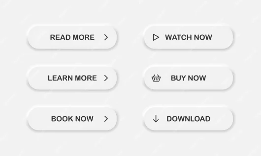 وکتور دکمه‌های سبک مدرن ، بیشتر بخوانید، دکمه تماشا و...
