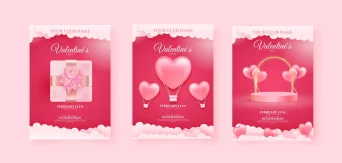 مجموعه ای از کارت پستال های زیبا برای روز ولنتاین