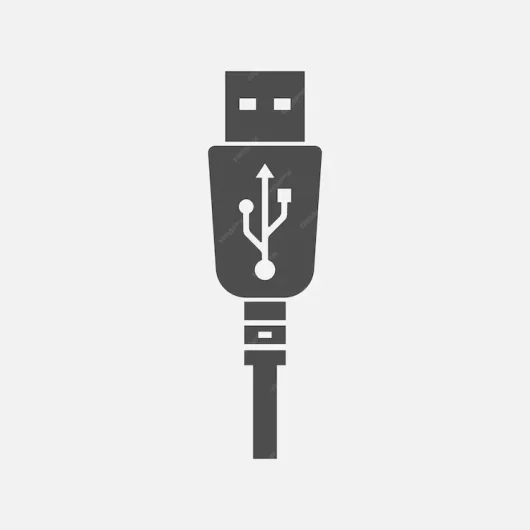 وکتور تصویر نماد پلاگین شارژ USB