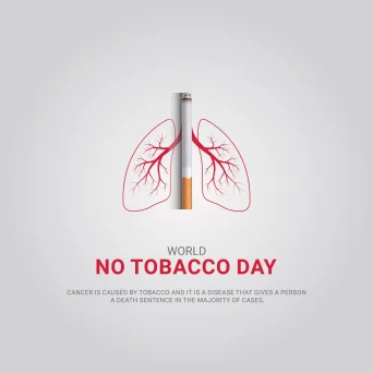وکتور ریه سالم به مناسبت روز جهانی بدون دخانیات بدون سیگار